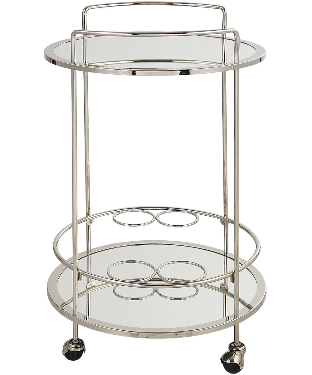 Spritz Chrome Bar Cart - Image 4