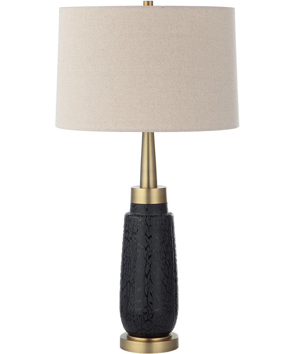 Spyglass Black Wood Grain Table Lamp - Image 4
