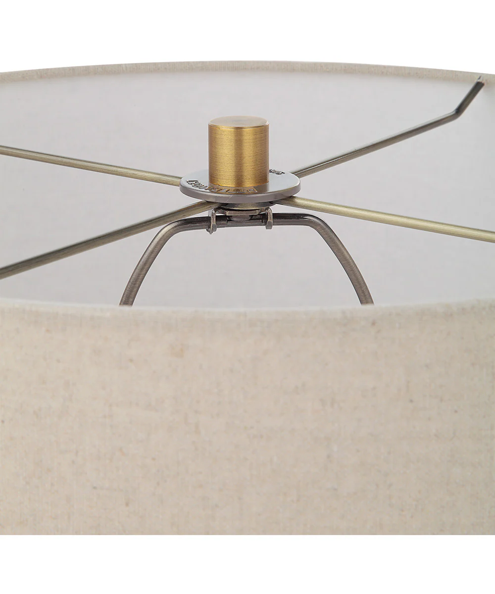 Spyglass Black Wood Grain Table Lamp - Image 6