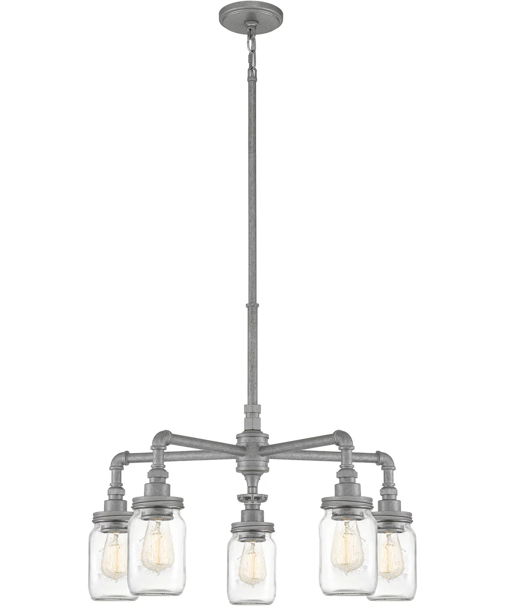 Squire 5-light Chandelier Galvanized - Image 2