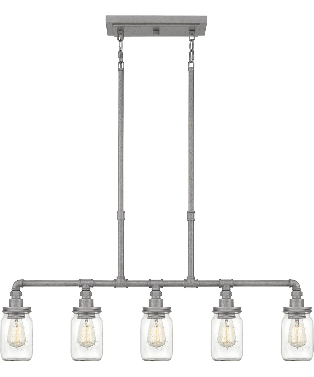 Squire 5-light Island Light Galvanized - Image 5