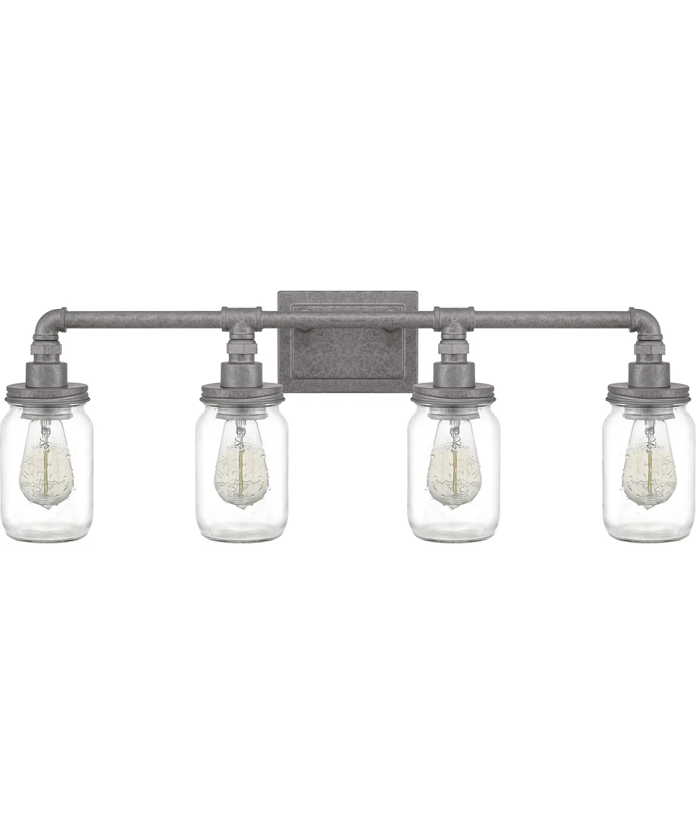 Squire Extra Large 4-light Bath Light Galvanized - Image 3