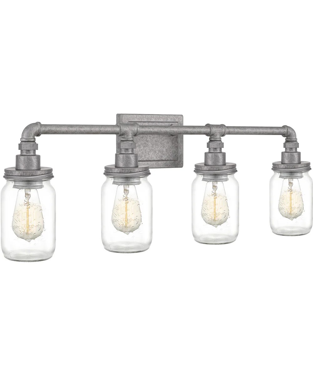 Squire Extra Large 4-light Bath Light Galvanized - Image 4