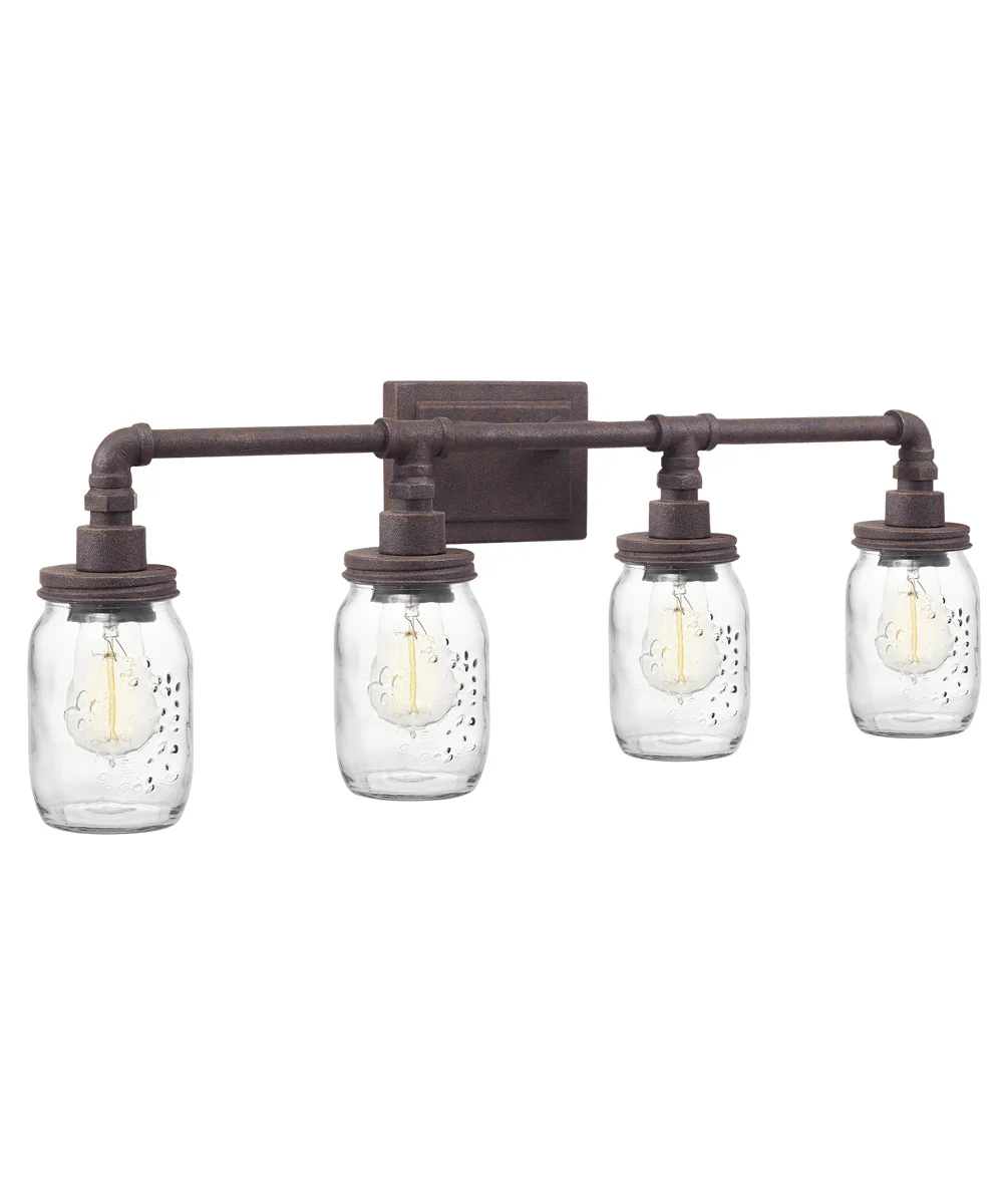 Squire Extra Large 4-light Bath Light Rustic Black - Image 4