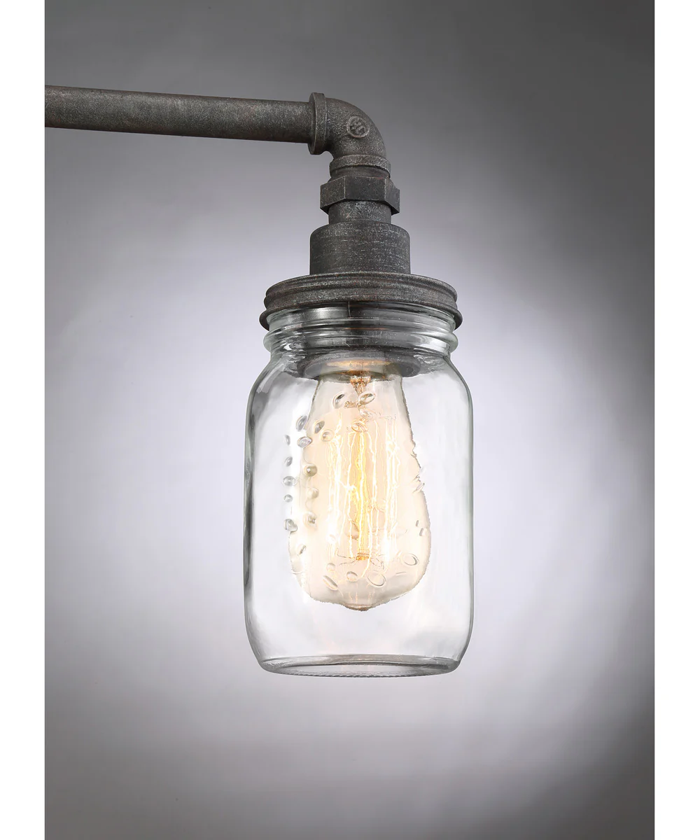 Squire Large 3-light Bath Light Rustic Black - Image 6