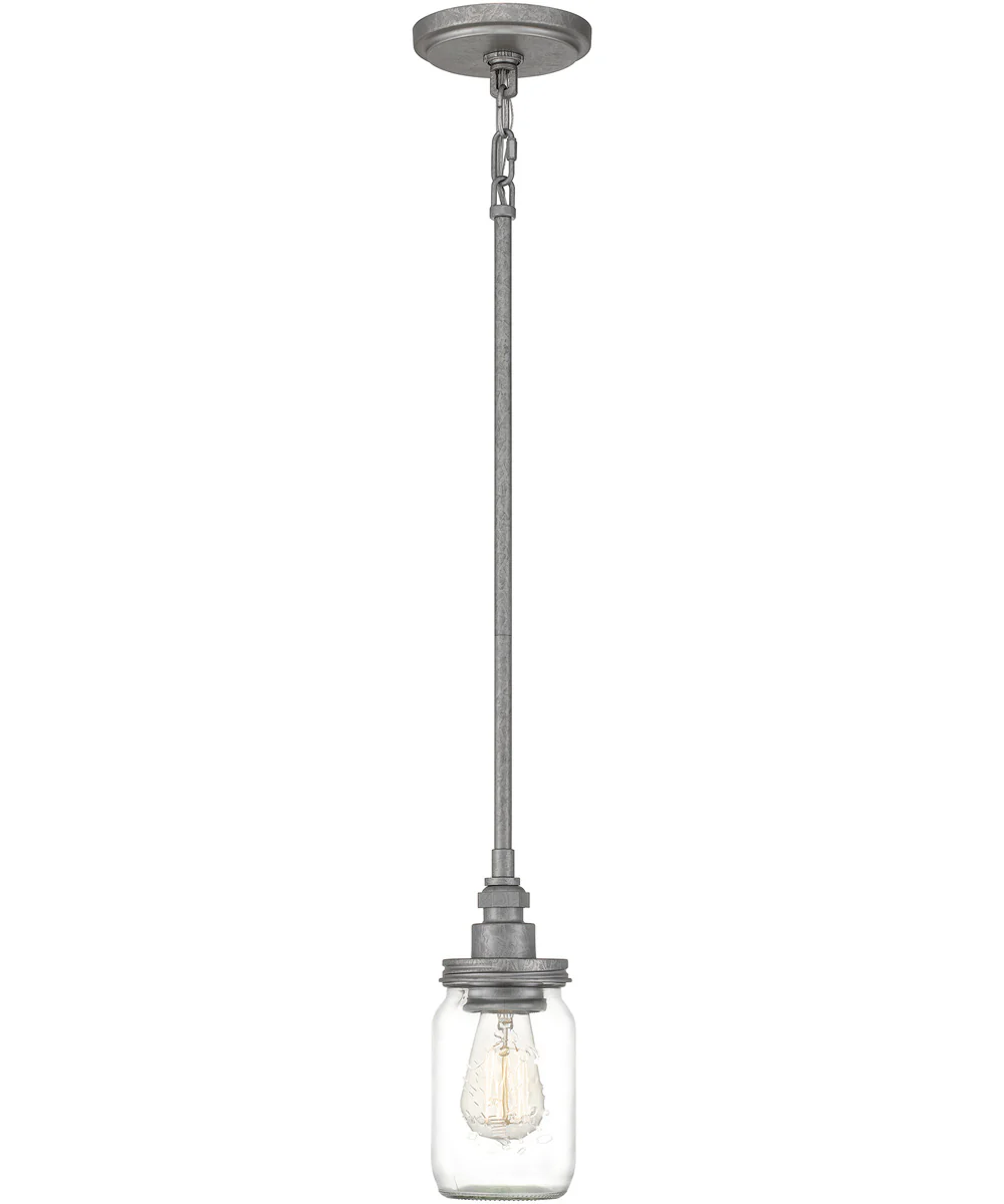 Squire Small 1-light Mini Pendant Galvanized - Image 2