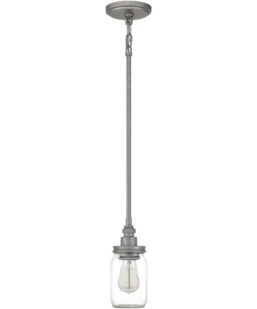 Squire Small 1-light Mini Pendant Galvanized - Image 3