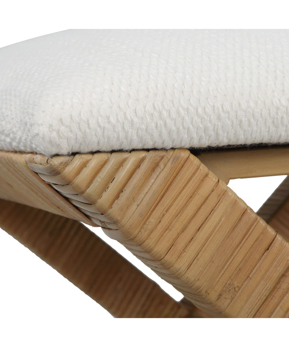 St. Tropez Rattan Small Bench - Image 4