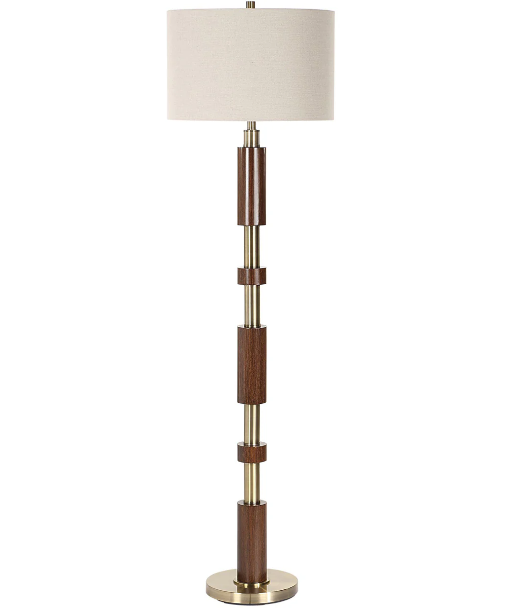 Stacked Wooden Floor Lamp - Image 4
