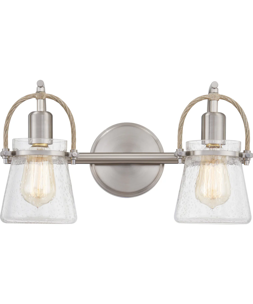 Stafford Medium 2-light Bath Light Brushed Nickel - Image 2