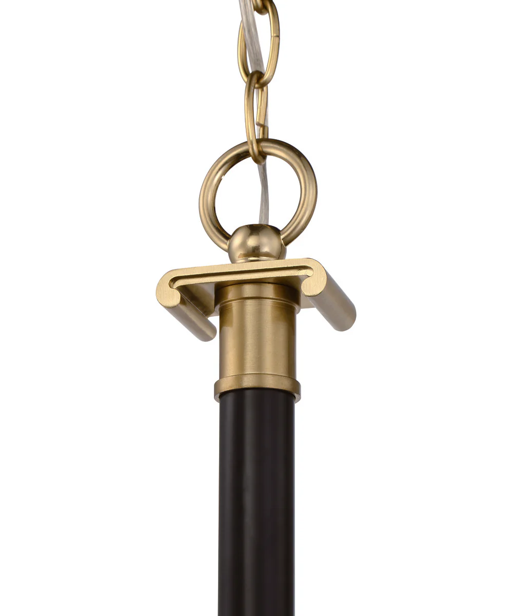 Stanza 4-Light Chandelier Flat Black/Satin Brass - Image 5