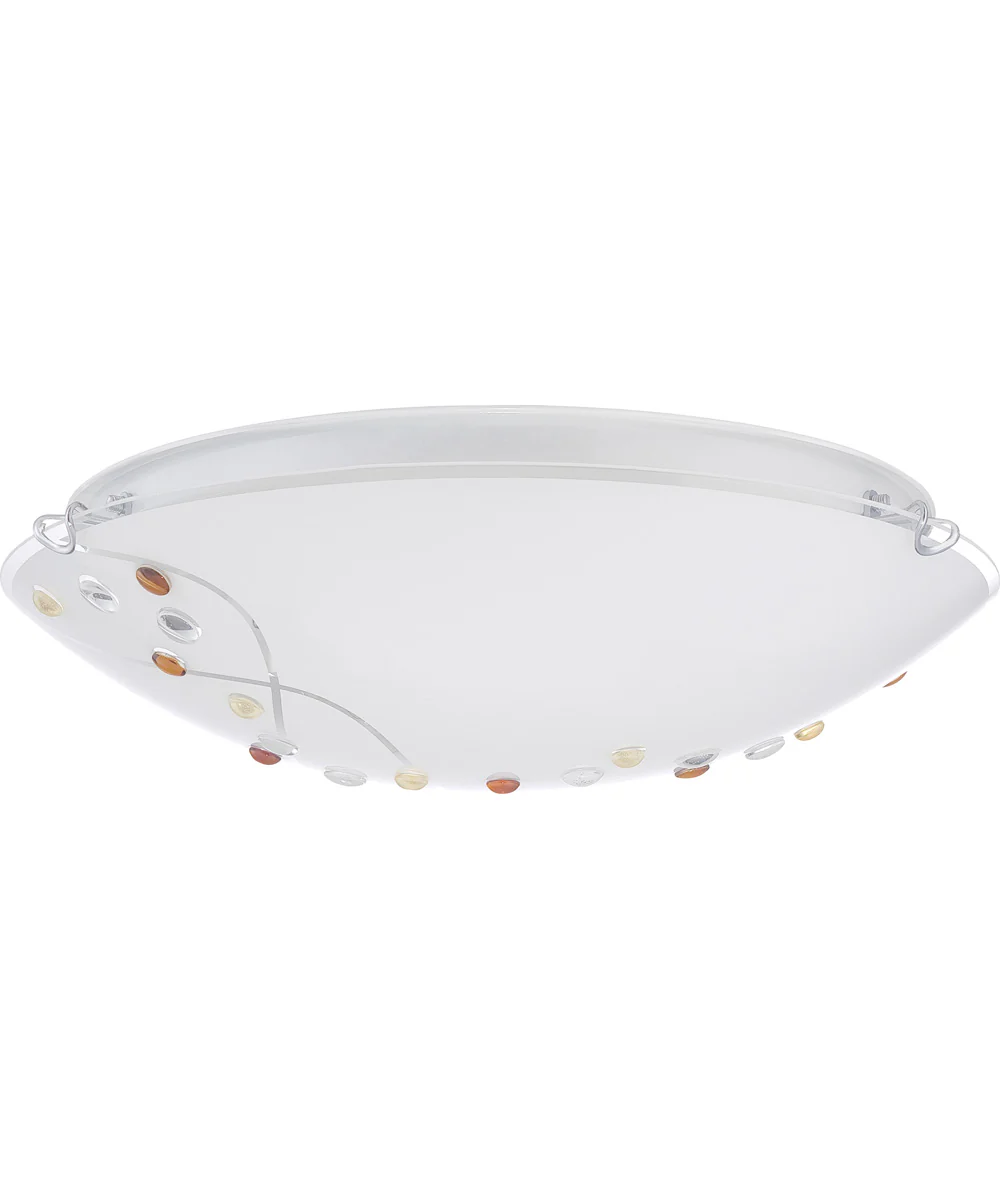 Stellar Large 3-light Flush Mount Polished Chrome - Image 3