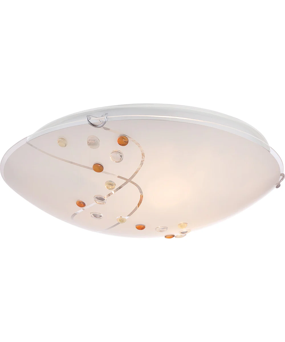 Stellar Large 3-light Flush Mount Polished Chrome - Image 5