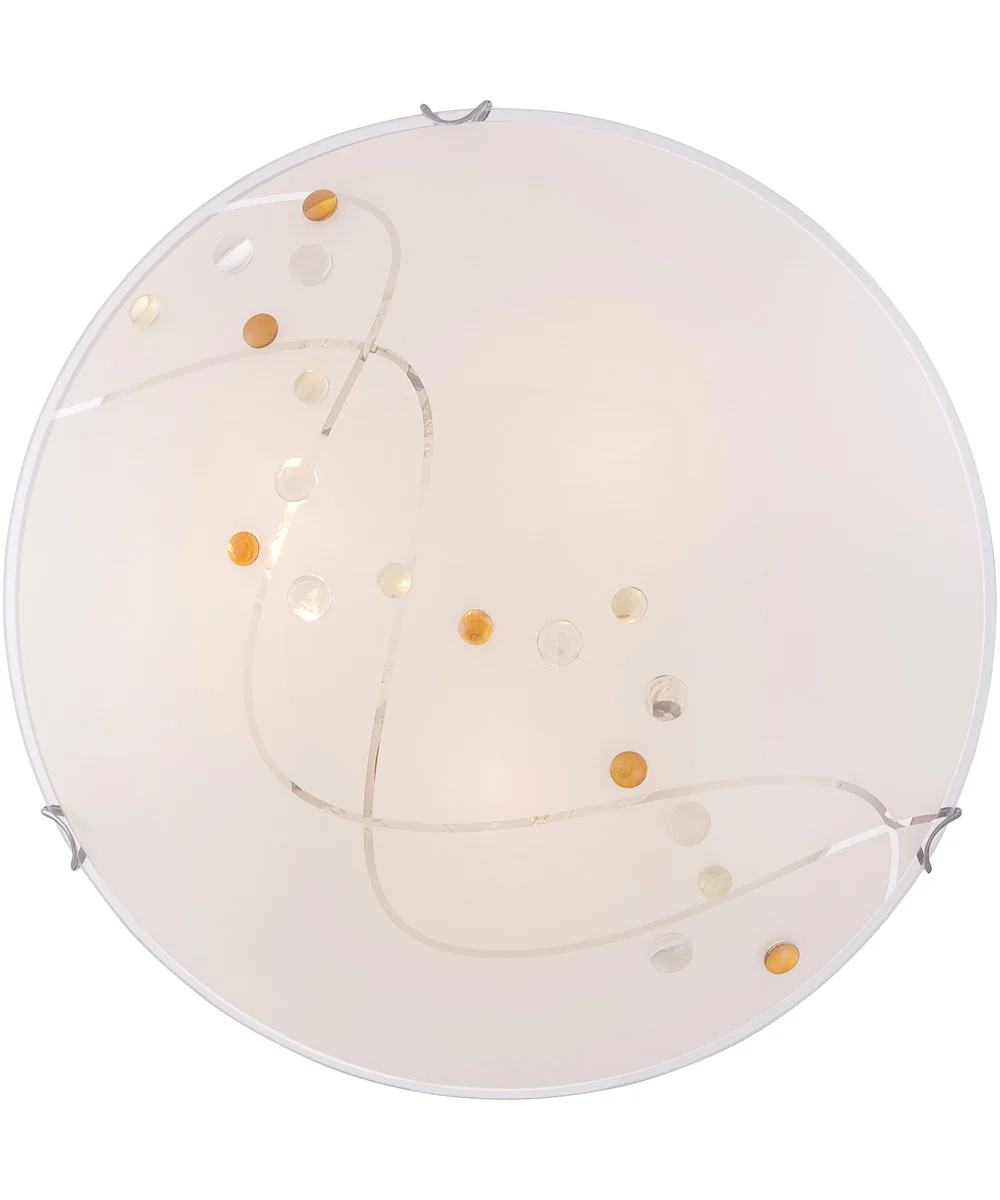 Stellar Large 3-light Flush Mount Polished Chrome - Image 6