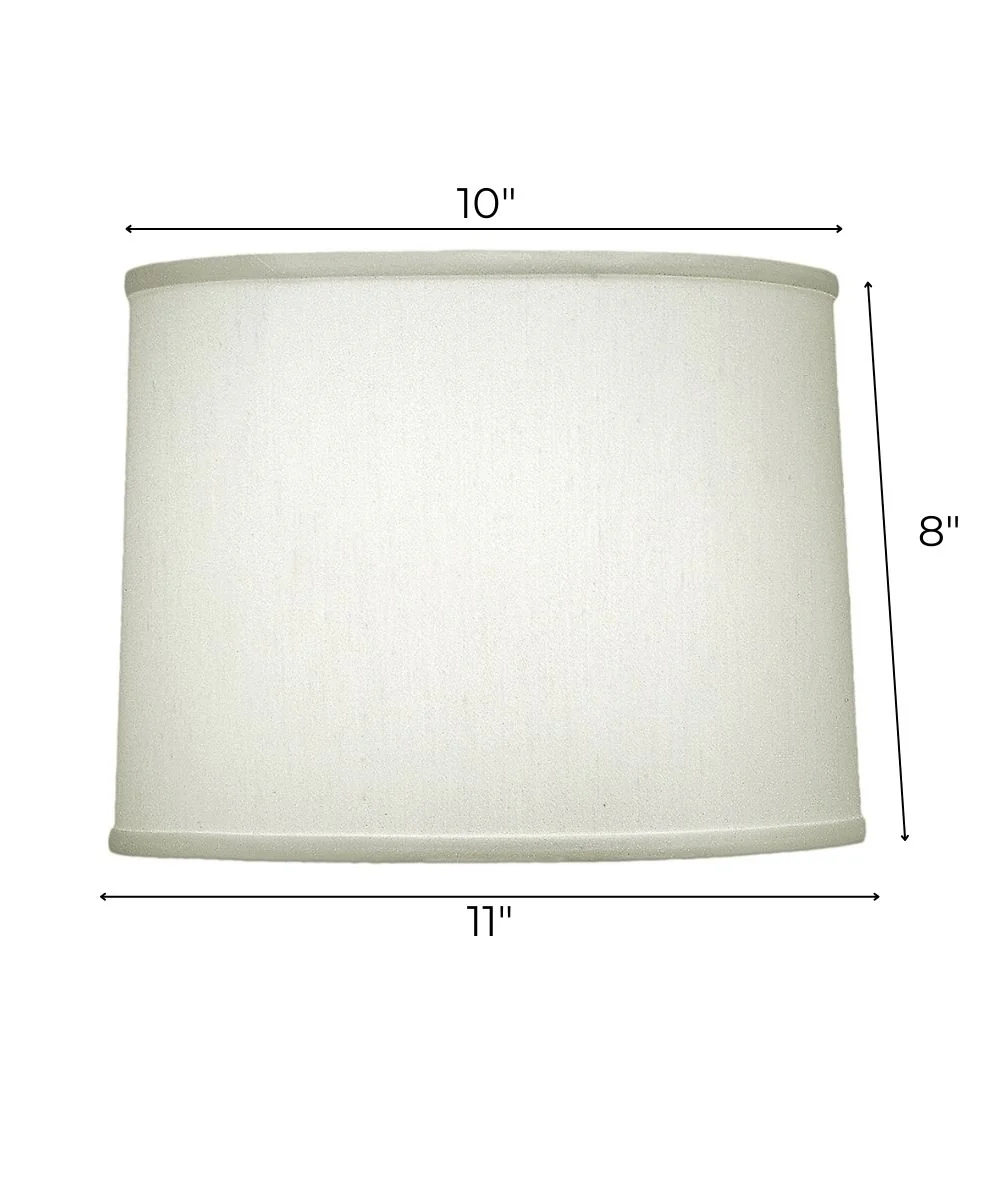 10x11x8 Pearl Supreme Satin Drum Hardback Lampshade - Image 3