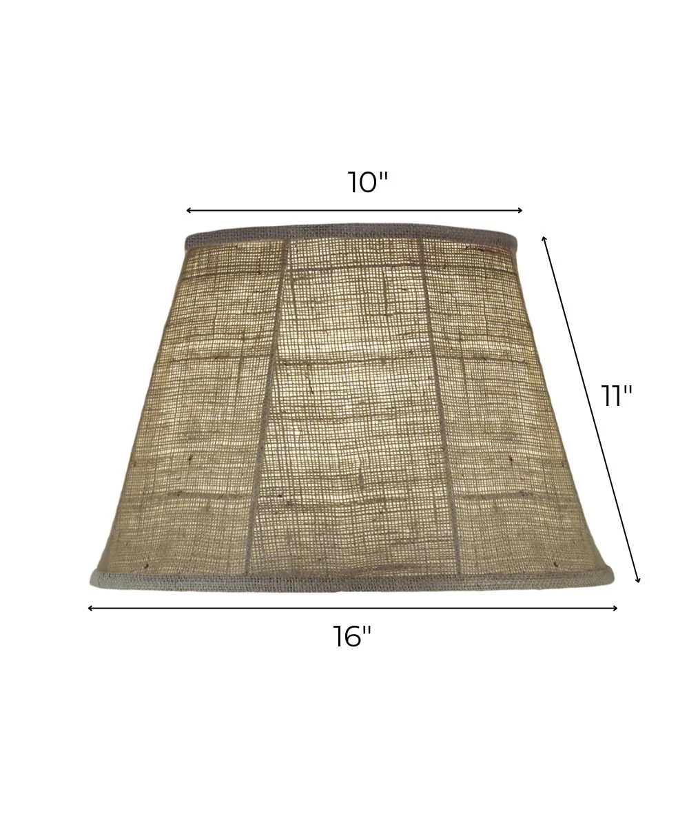 10x16x11 Natural Burlap Empire Softback Lampshade - Image 3