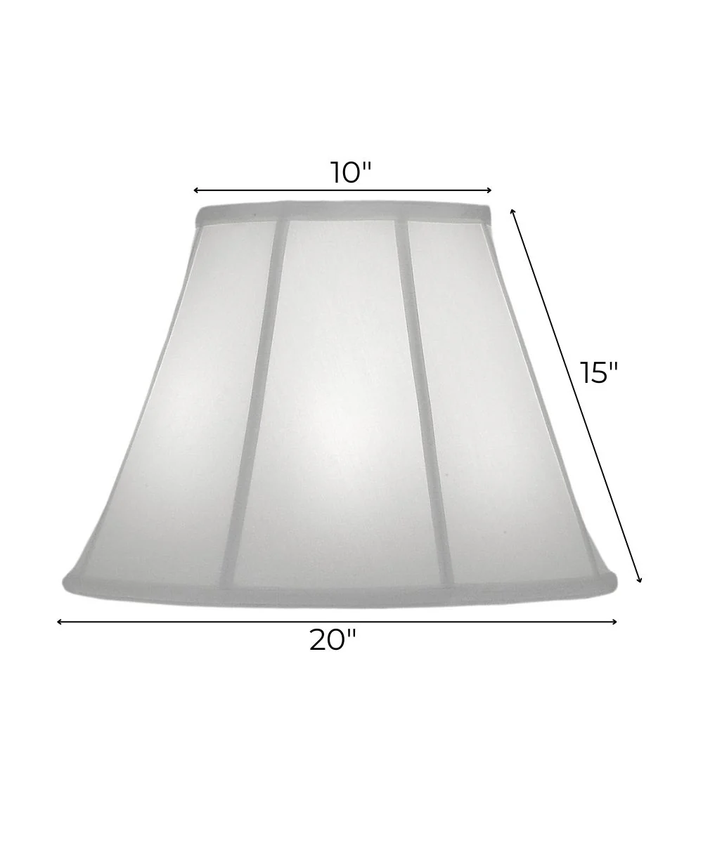 10x20x15 Oyster Silksheen Empire Softback Lampshade - Image 3