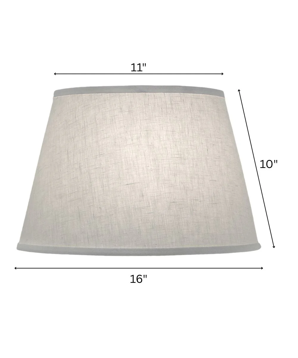 11x16x10 Cream Aberdeen Boillotte Hardback Lampshade - Image 3