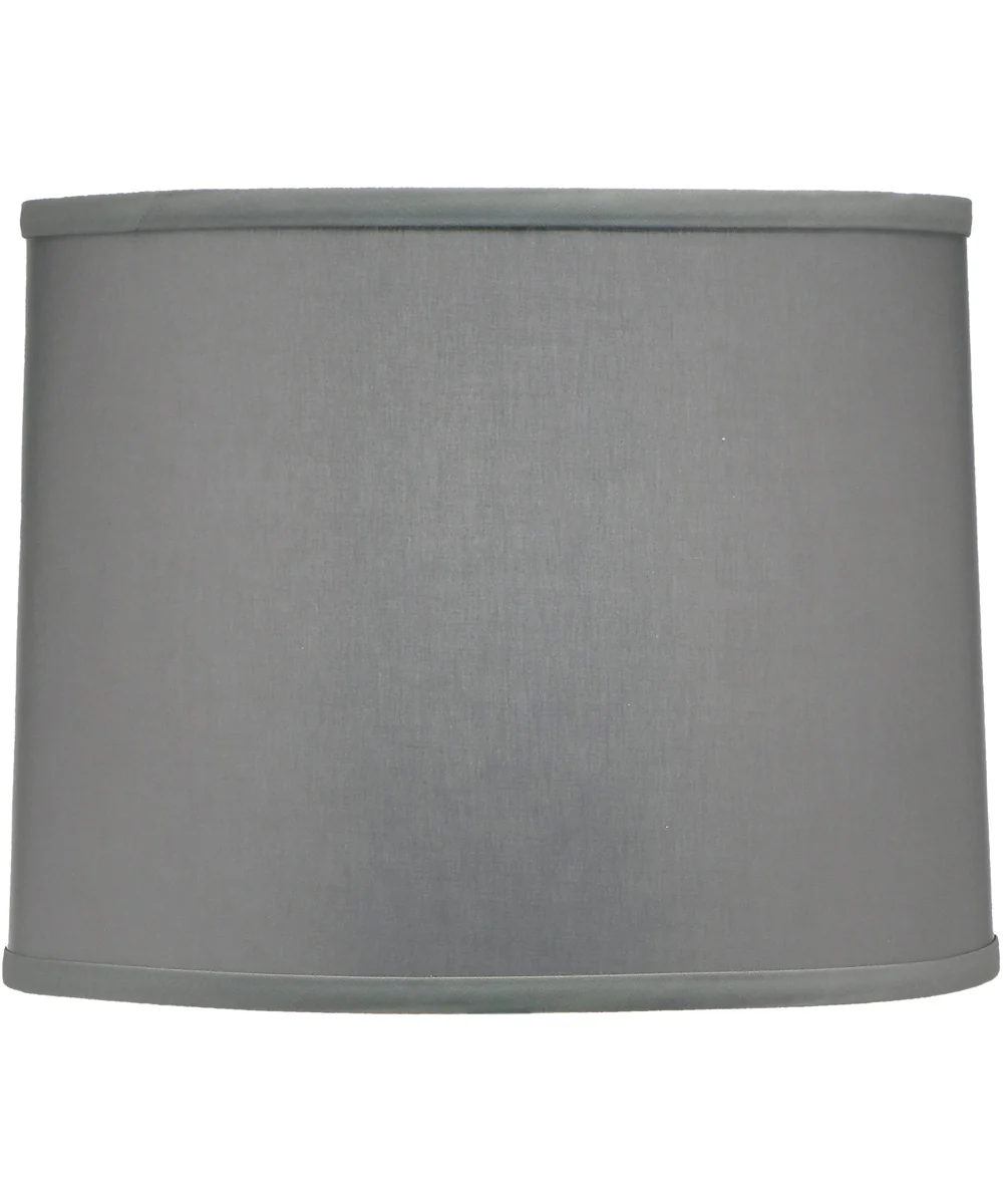 12x13x10 Gray Butcher Linen Drum Hardback Lampshade