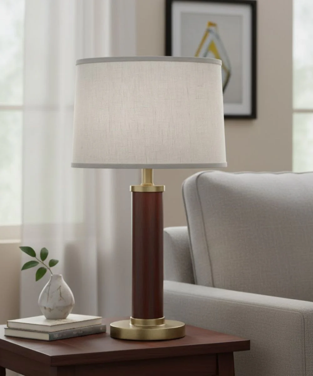 13x14x10 Cream Aberdeen Drum Hardback Lampshade - Image 2
