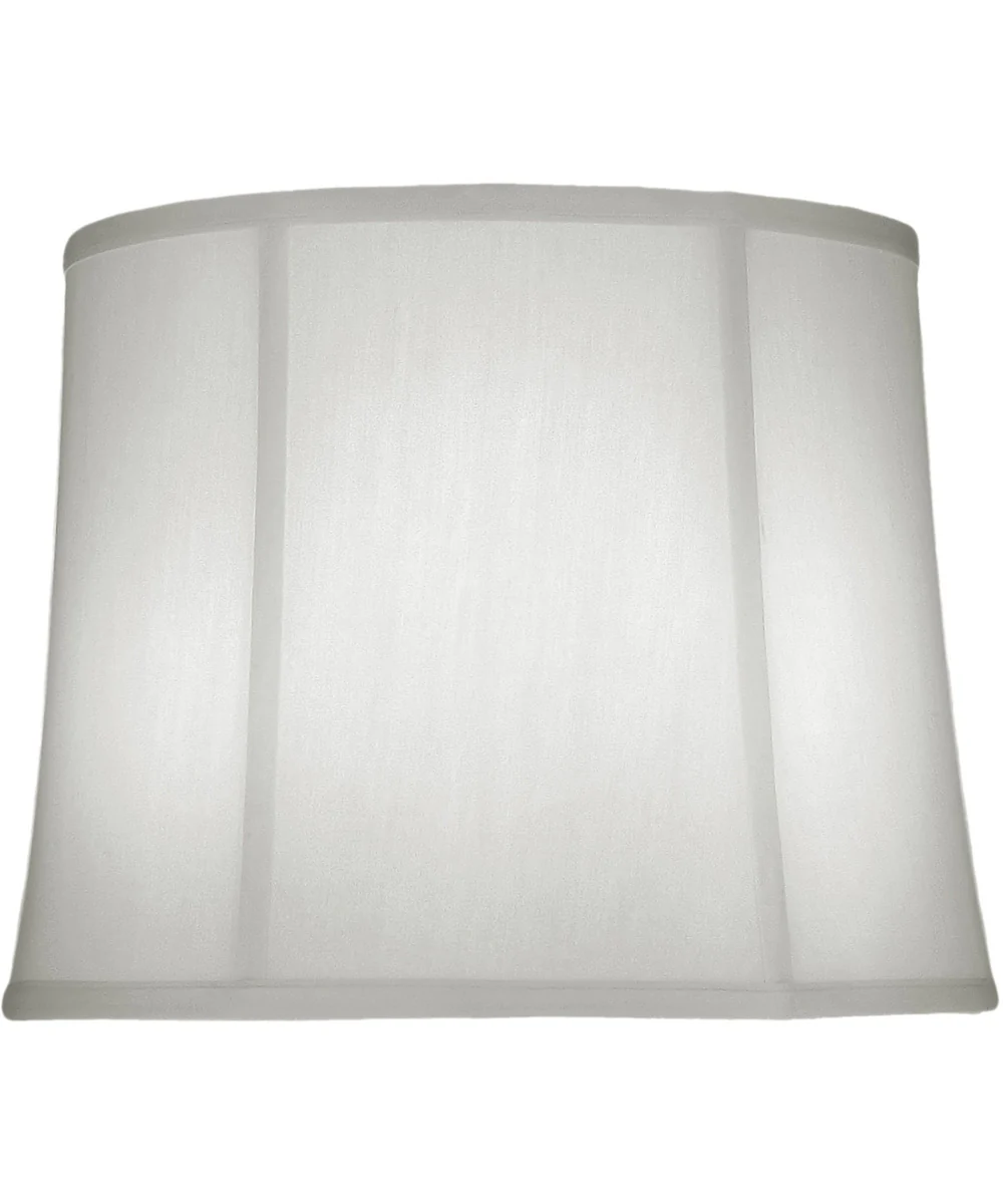 13x15x12 Off White Silk Shantung Deep Drum Softback Lampshade