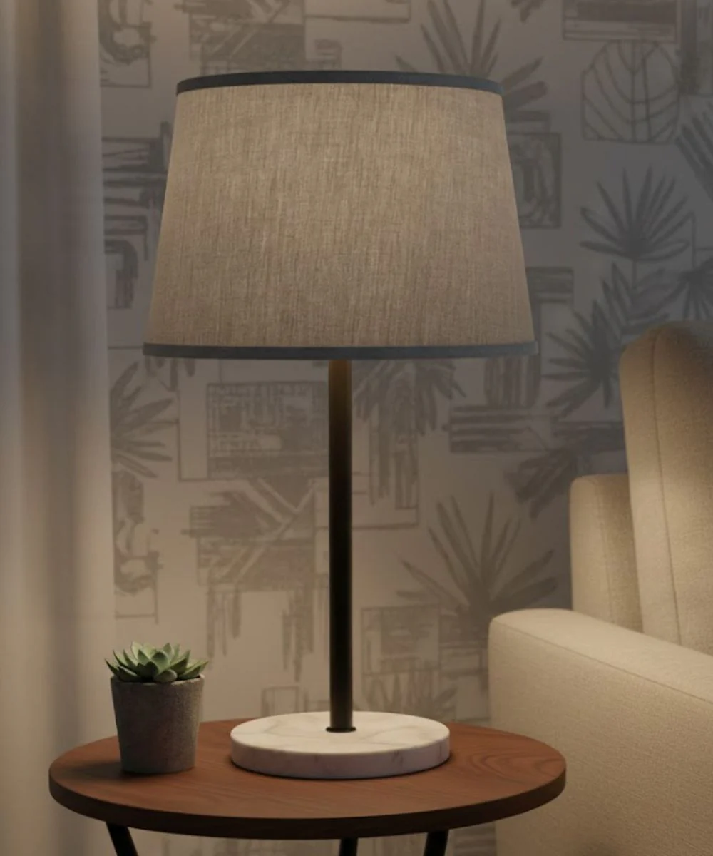 13x16x10 Ash Geneva Linen Drum Hardback Lampshade - Image 2