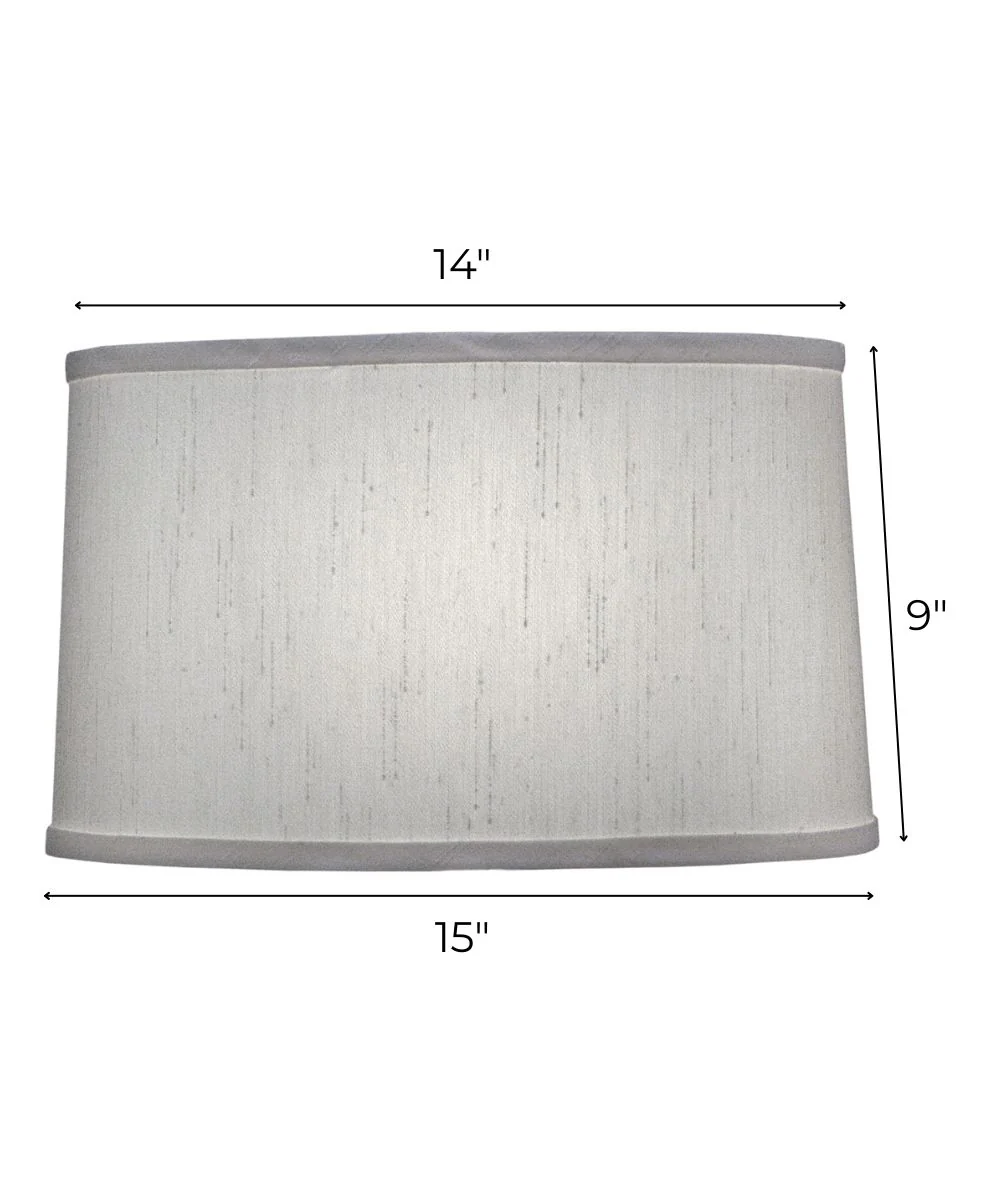 14x15x9 Global White Drum Hardback Lampshade - Image 3