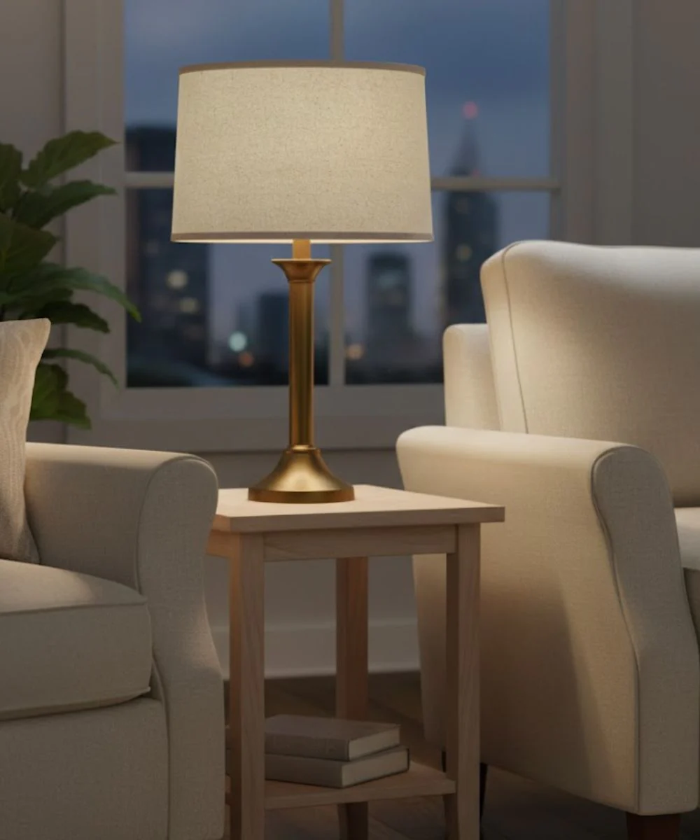 14x15x9 Natural Bombay Drum Hardback Lampshade - Image 2
