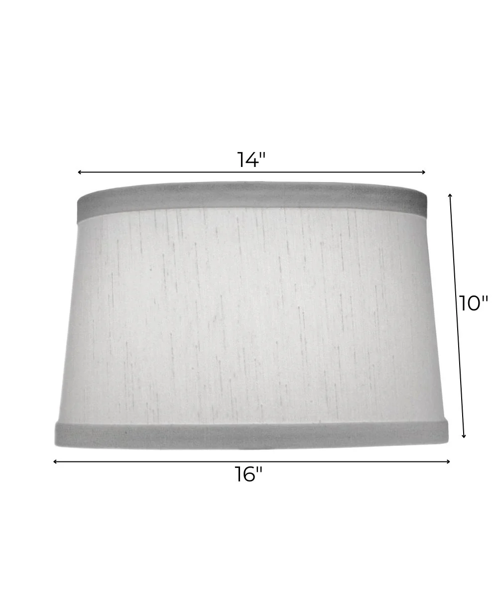 14x16x10 Global White Tapered Drum Hardback Lampshade - Image 3