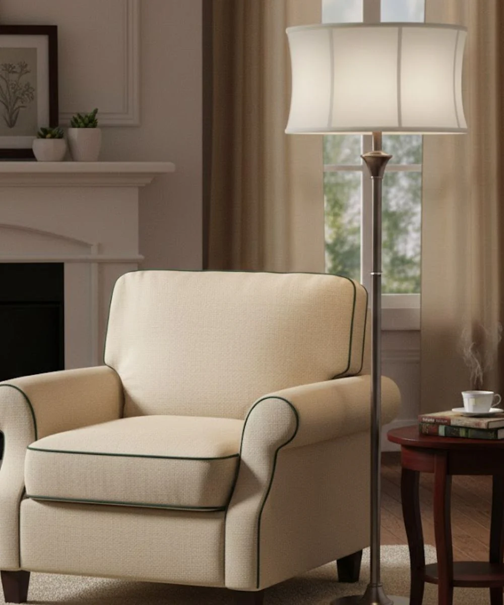 18x18x10 Off White Camelot Modified Drum Softback Lampshade - Image 2