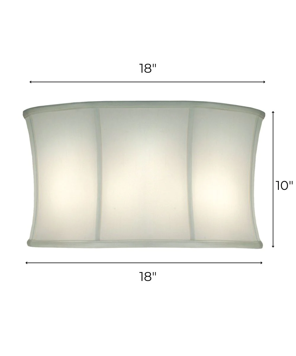 18x18x10 Off White Camelot Modified Drum Softback Lampshade - Image 3