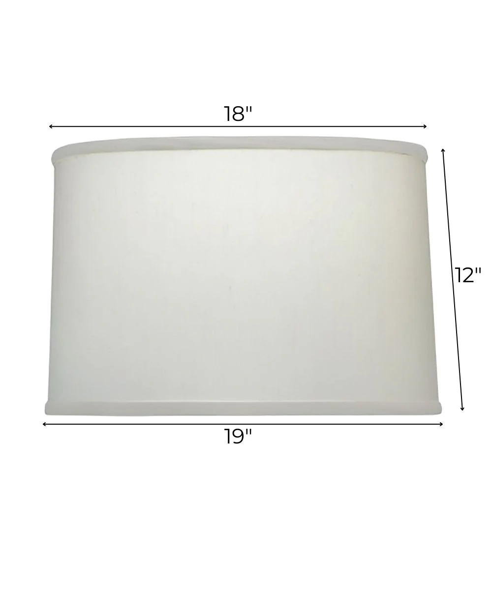 18x19x12 Pearl Supreme Satin Drum Hardback Lampshade - Image 3