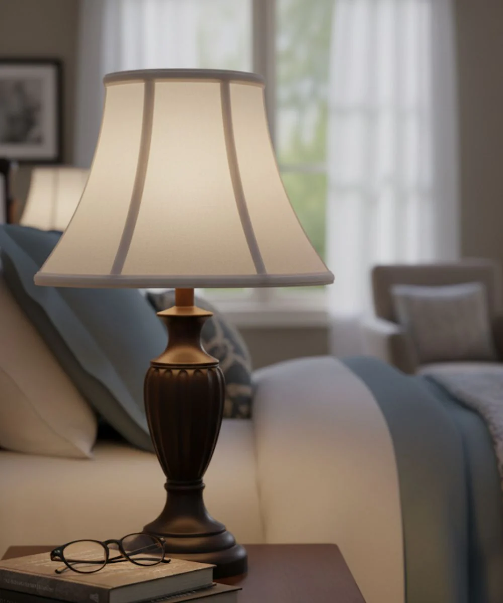6x11x9 Pearl Supreme Satin Bell Softback Lampshade - Image 3