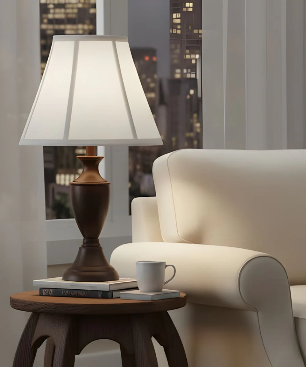 6x12x10 Off White Silk Shantung Empire Softback Lampshade - Image 2
