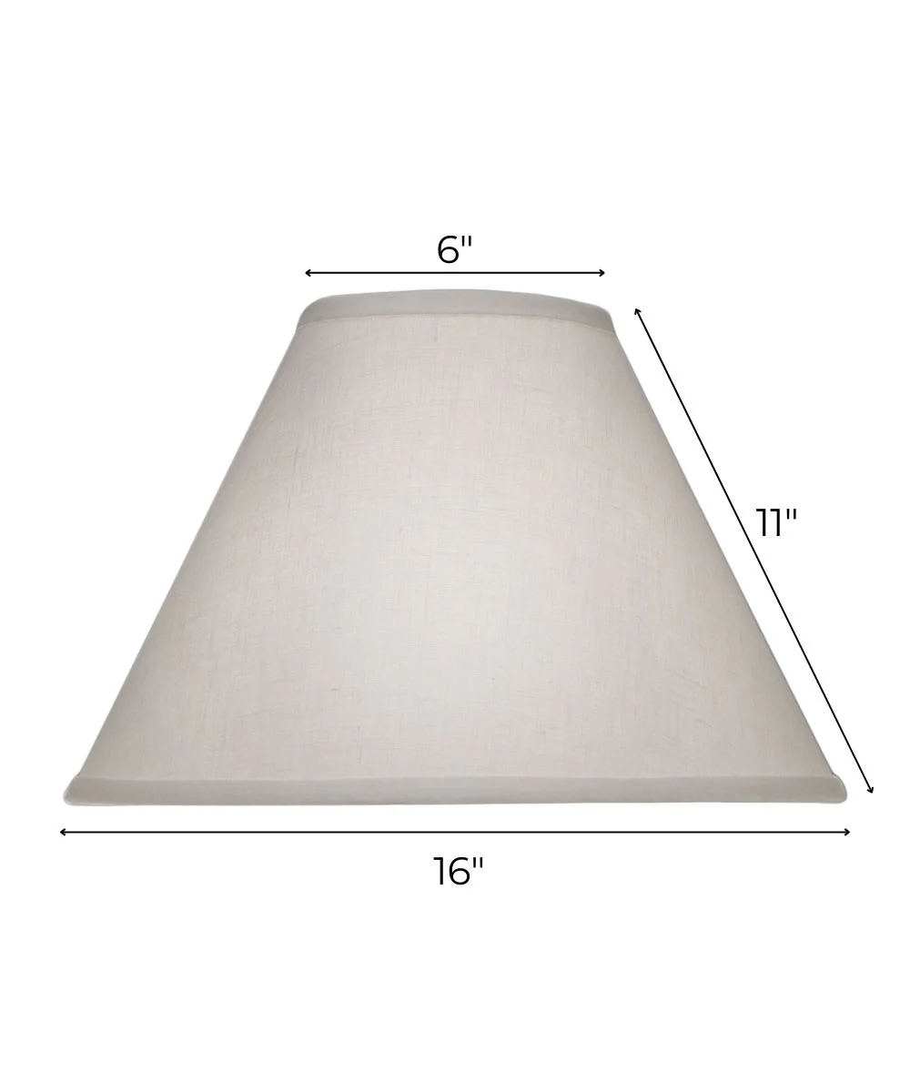 6x16x11 Cream Aberdeen Empire Hardback Lampshade - Image 3