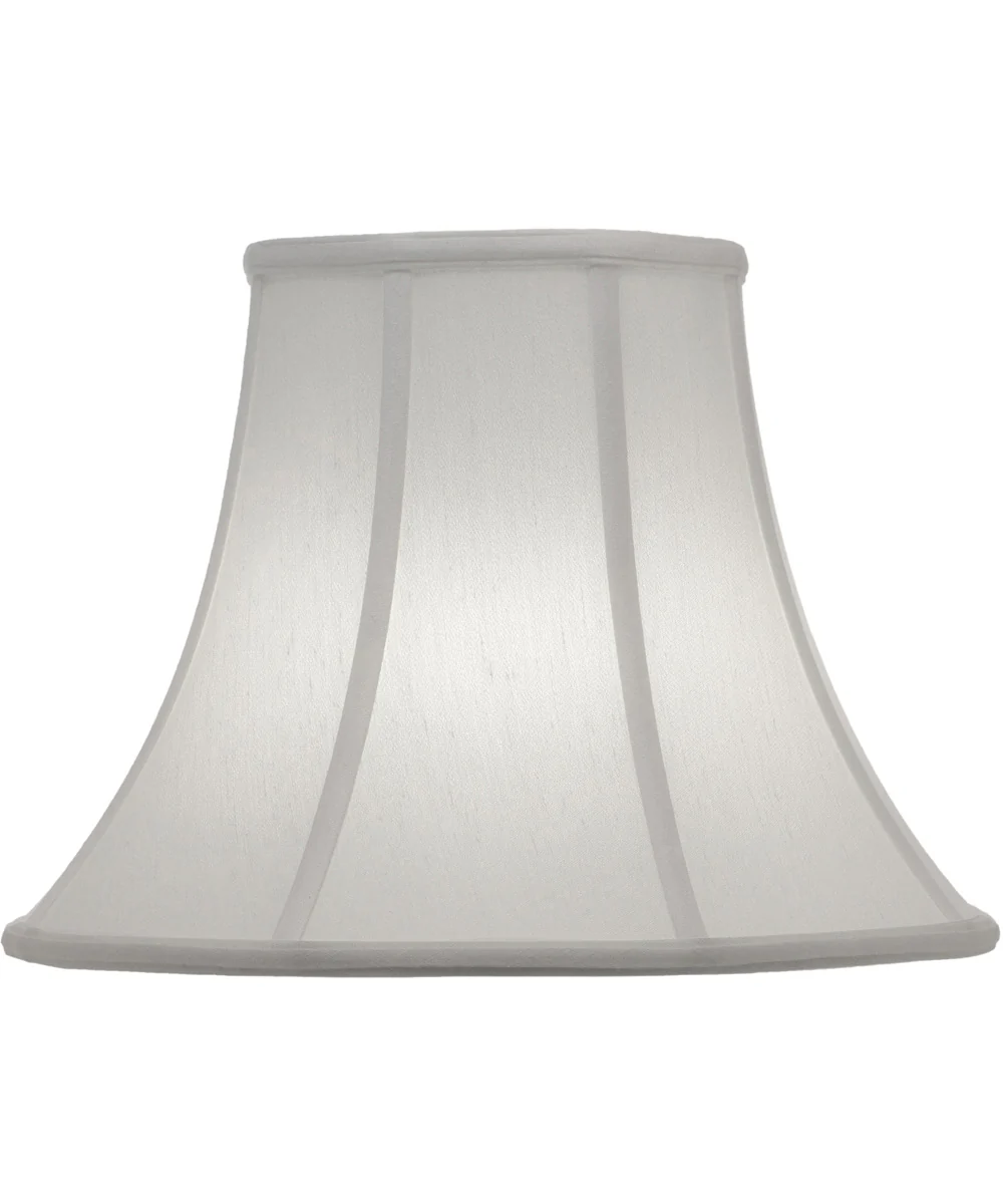 7x14x11 Off White Silk Shantung Bell Softback Lampshade