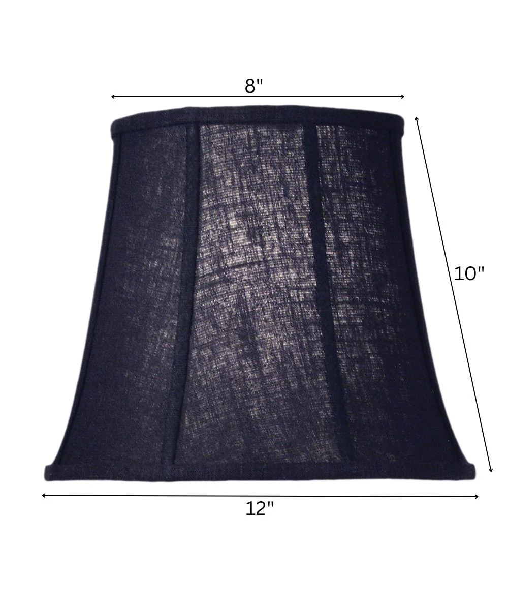 8x12x10 Black Chelsea Bell Softback Lampshade - Image 2