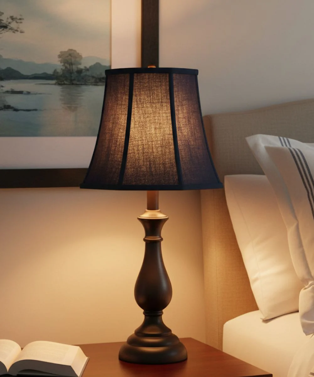 8x12x10 Black Chelsea Bell Softback Lampshade - Image 3