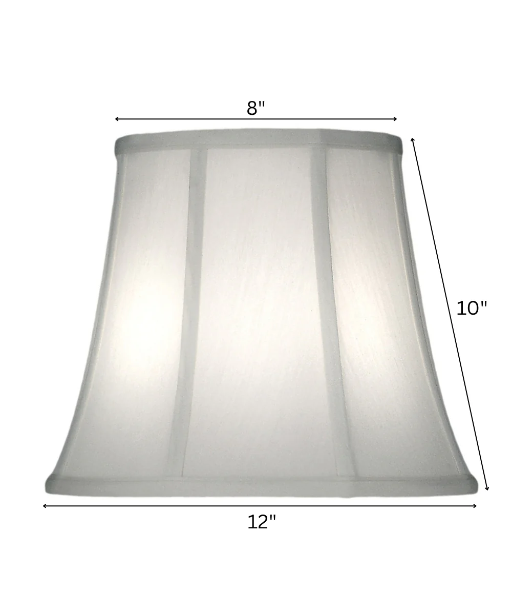 8x12x10 Ivory Shadow Bell Softback Lampshade - Image 2