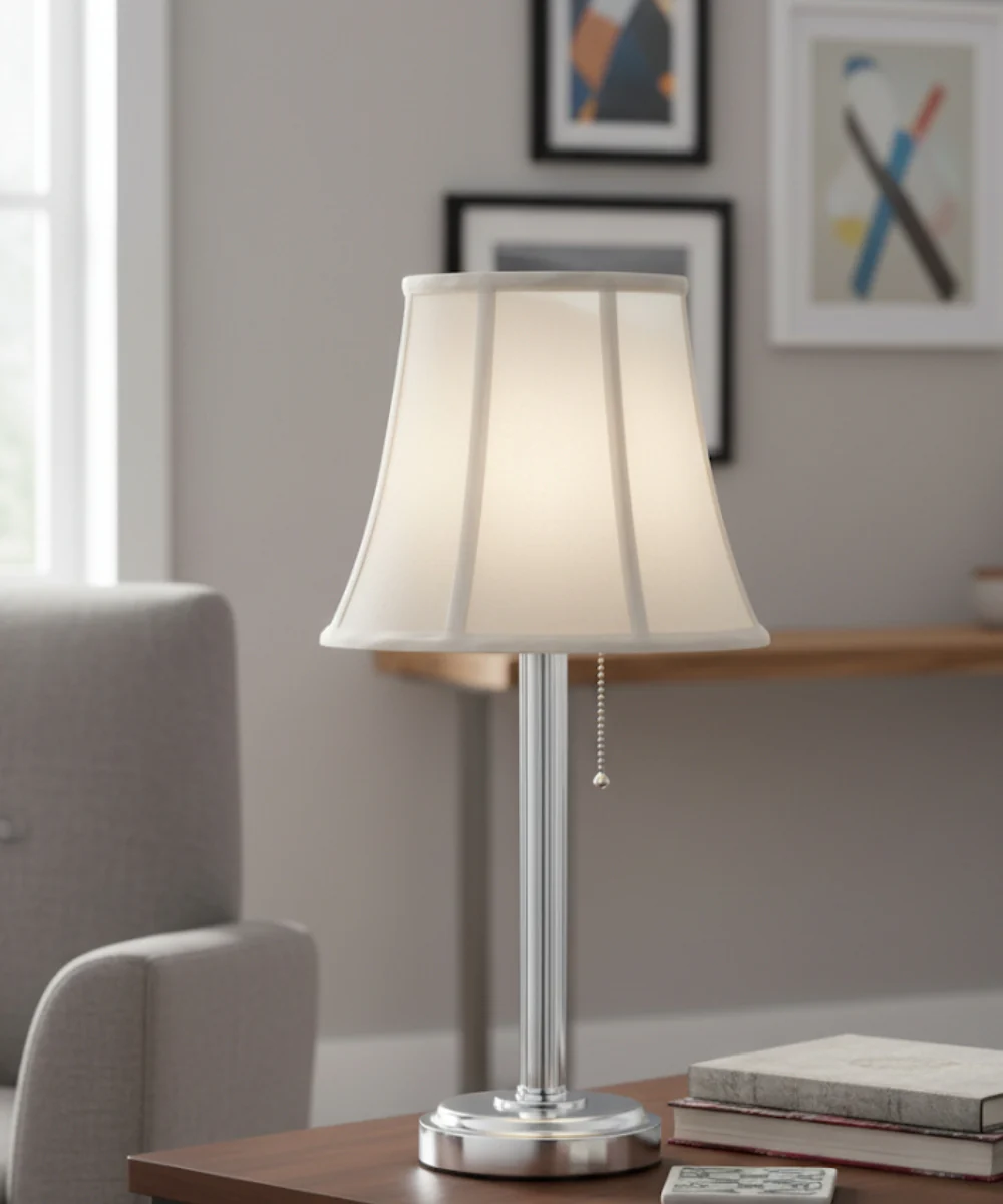 8x12x10 Ivory Shadow Bell Softback Lampshade - Image 3