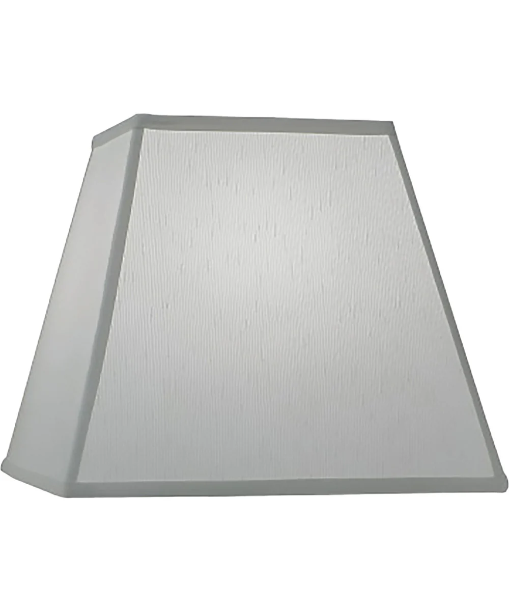8x14x12 Global White Tapered Square Hardback Lampshade