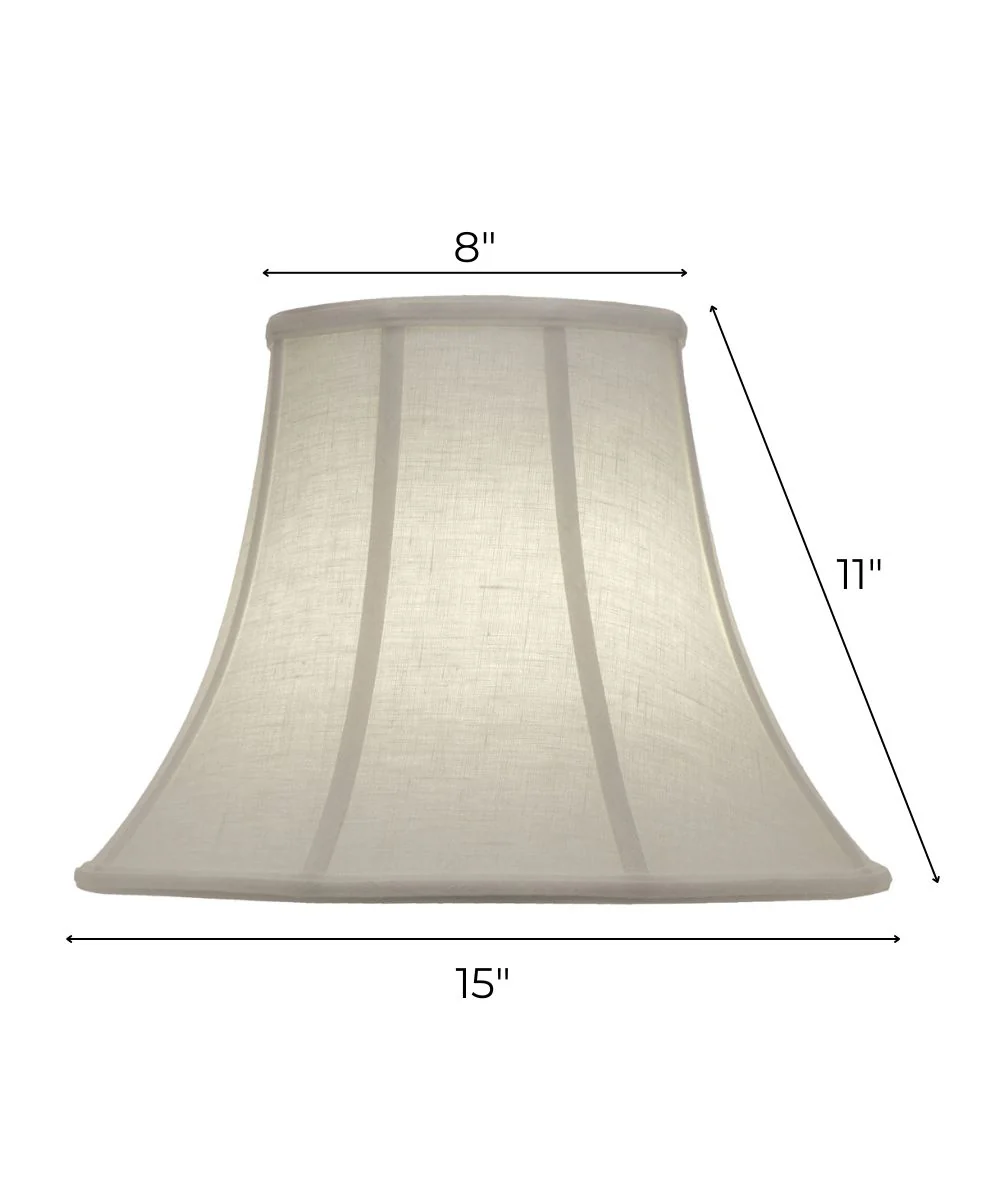 8x15x11 Cream Aberdeen Bell Softback Lampshade - Image 3