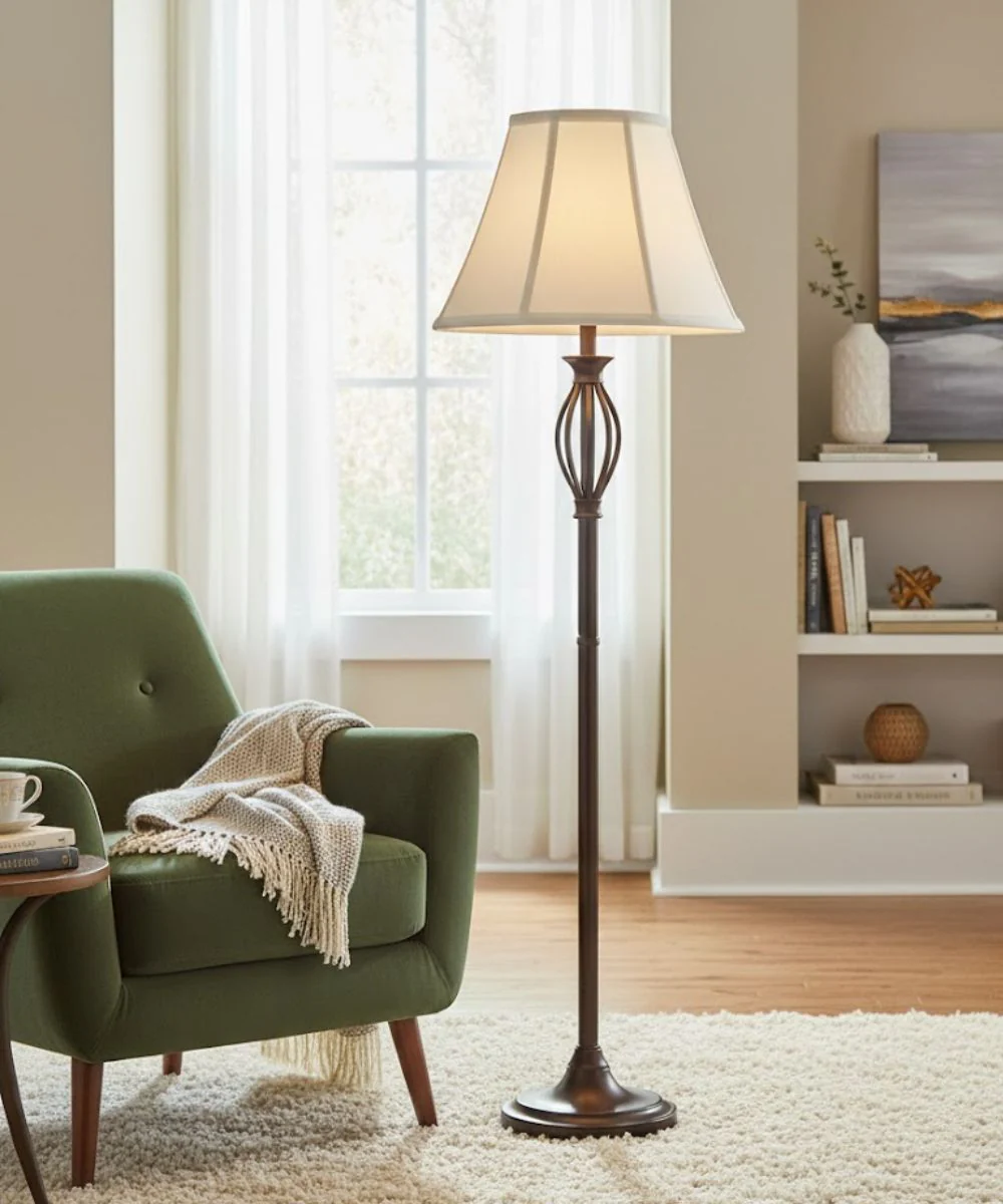 8x15x11 Ivory Shadow Empire Softback Lampshade - Image 2