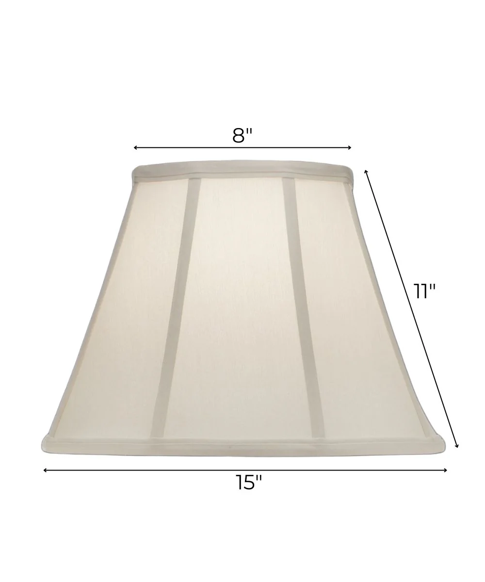 8x15x11 Ivory Shadow Empire Softback Lampshade - Image 3
