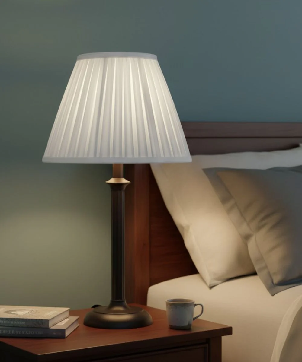 8x15x11 Oyster Box Pleat Silksheen Empire Softback Lampshade - Image 2