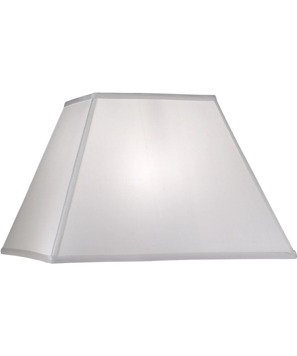 8x16x11 Global White Tapered Square Hardback Lampshade