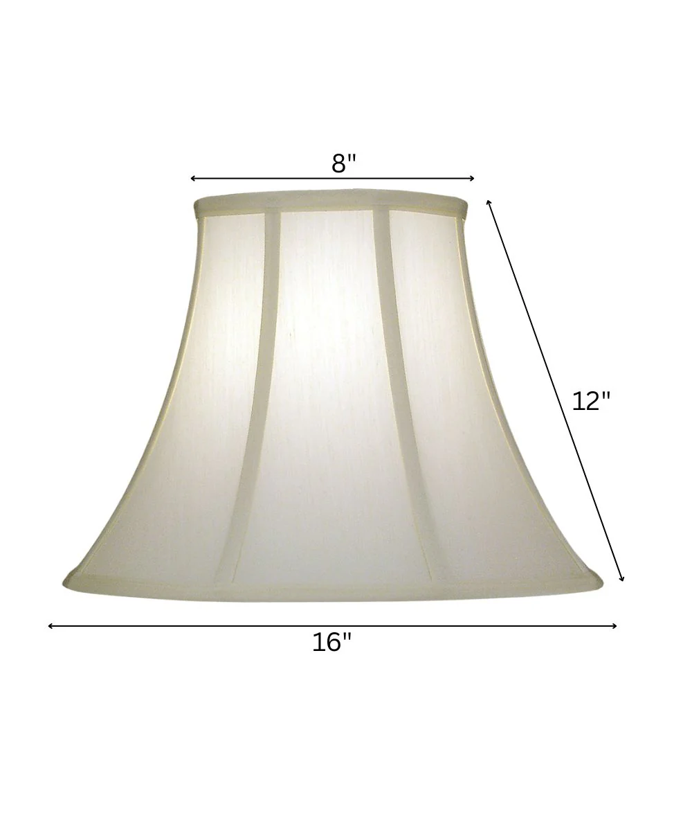 8x16x12 Ivory Shadow Bell Softback Lampshade - Image 3