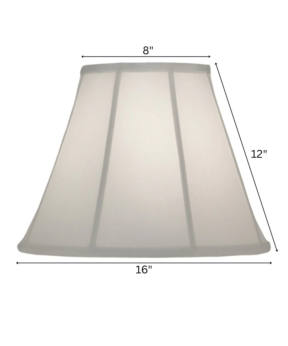 8x16x12 Oyster Silksheen Empire Softback Lampshade - Image 3
