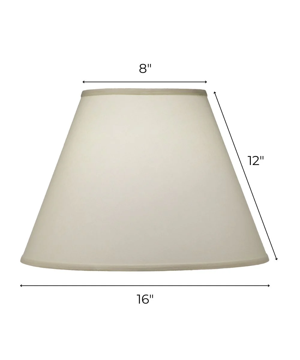 8x16x12 Parchment Butcher Linen Empire Hardback Lampshade - Image 3