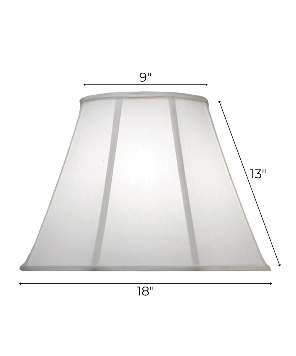 9x18x13 Oyster Silksheen Empire Softback Lampshade - Image 3